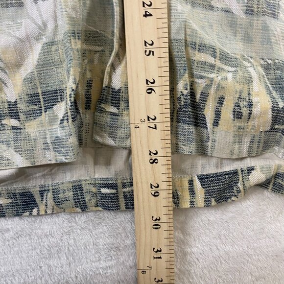 Izod Golf Mens Green Short Sleeve Hawaiian Washable Silk Button Up Shirt Size L - Picture 7 of 8